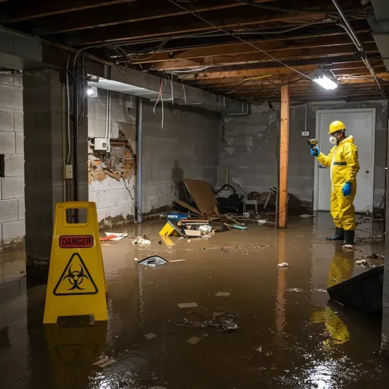 Flooded Basement Electrical Hazard in Chester, VT Property